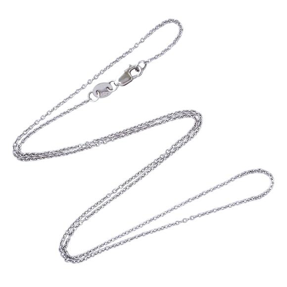 Vintage Sterling Silver 925 Cable Chain Necklace 18” - Picture 1 of 4